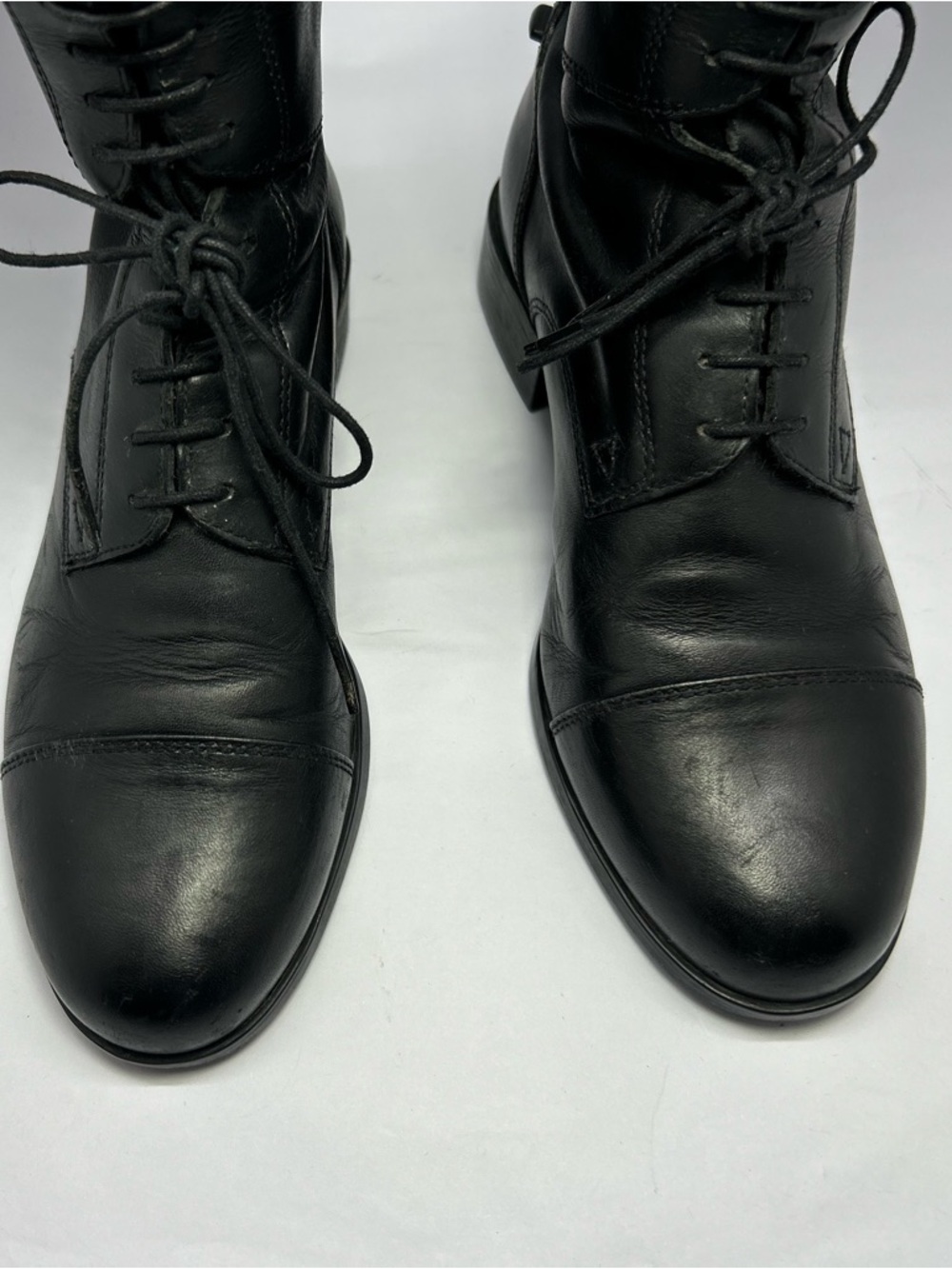Ariat Heritage Contour Field Zip Tall Riding Boot Women 6.5 Slim Black Leather - Picture 5 of 13